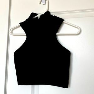 Missguided Black Crop Top Size US 2